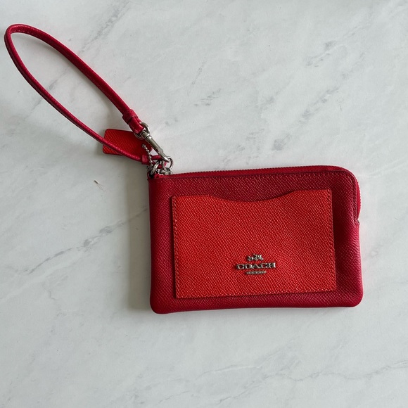 Coach Corner Zip Wristlet - Picture 2 of 9